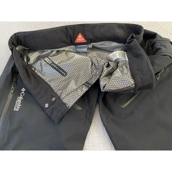 Columbia Sz L Titanium 3D OmniHeat Zipper Leg Zip Pkts Wtrprf Ski Snowboard Pant - Picture 9 of 16